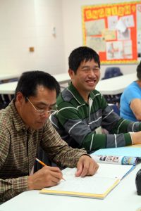 Two students in ESL Class